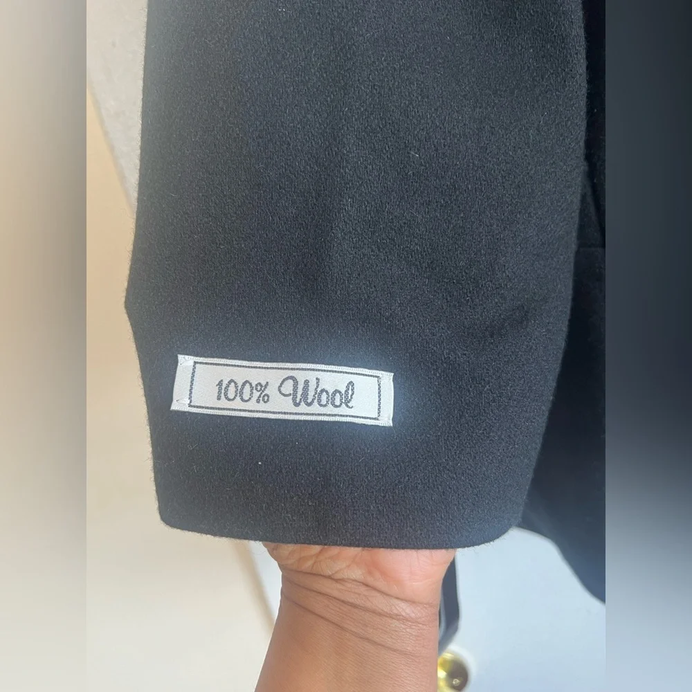Requirements Black Women's Blazer 100% Wool Size 20W Staple Classic Office Work
